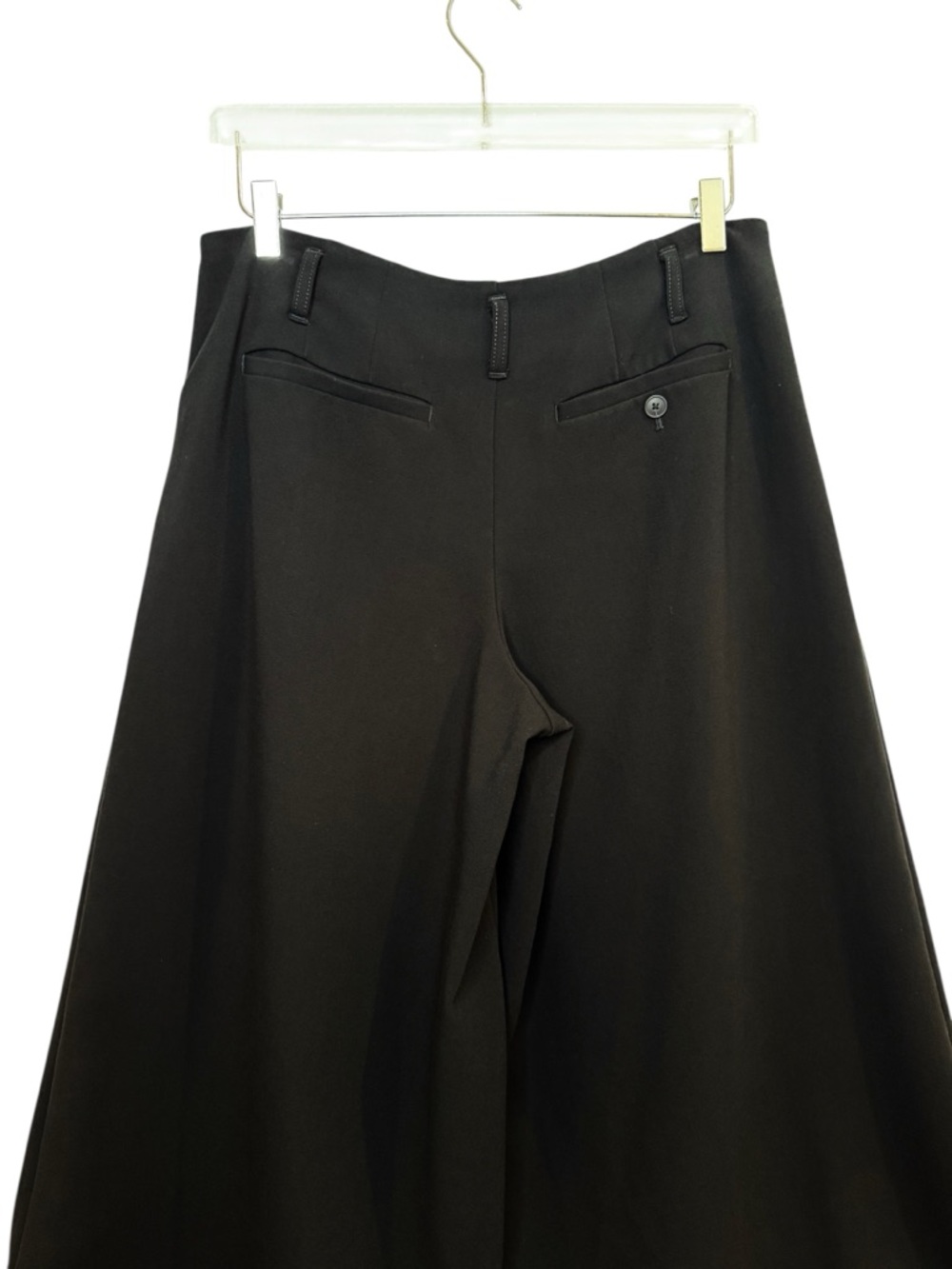 Anthropologie Maeve Black Wide Leg Culottes High Rise Cropped Pants Sz 6 - Picture 10 of 13